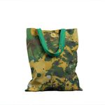 Geanta Handmade Tote Basic, Mulewear, Abstract Padure Tropicala Verde, Multicolor, 43x37 cm fotografia produsului