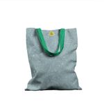 Geanta Handmade Tote Basic, Pattern Stilizat cu Plante, Multicolor, 43x37 cm fotografia produsului