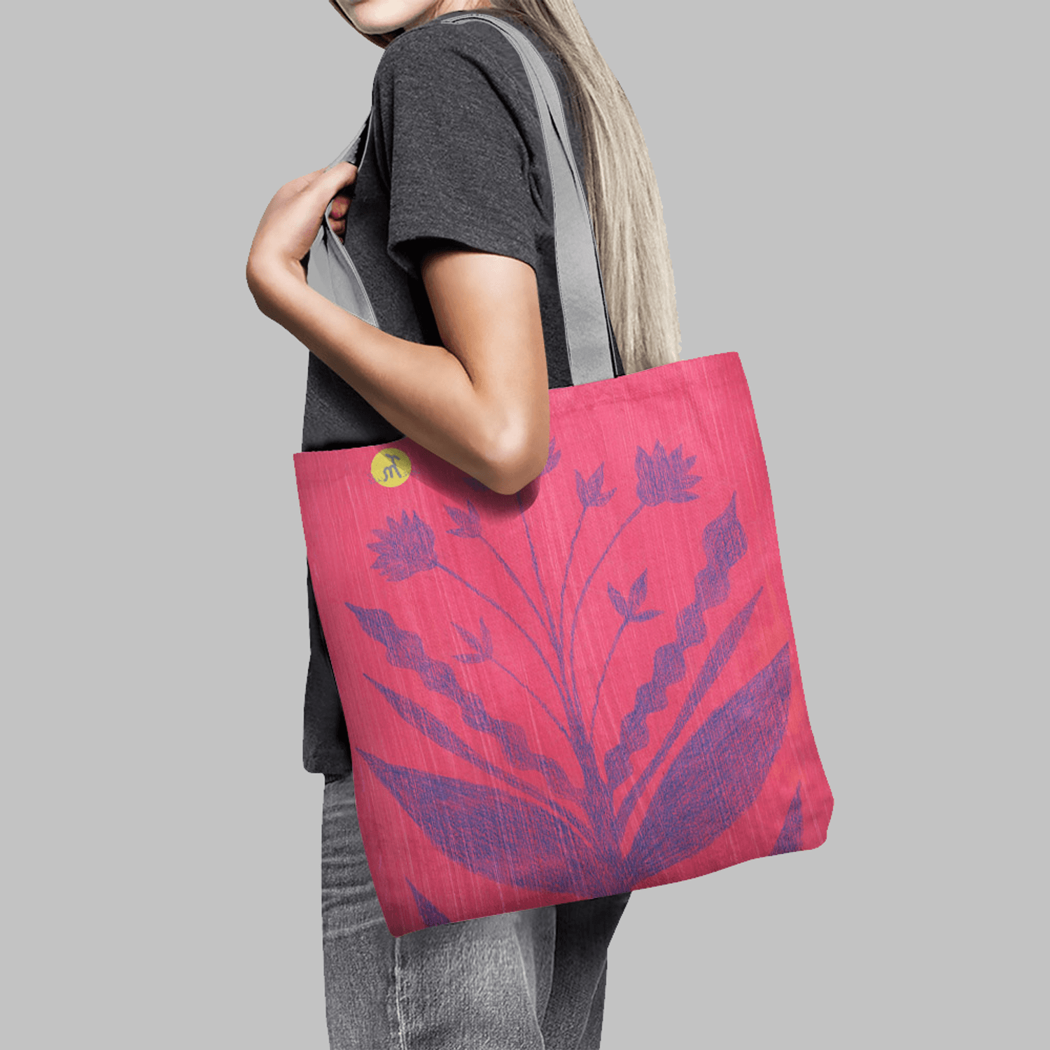 Geanta Handmade Tote Basic, Mulewear, Botanic Flori Speciale Fenalia, Multicolor, 43x37 cm fotografia produsului View 2 L