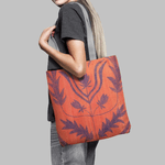 Geanta Handmade Tote Basic, Mulewear, Botanic Flori Deosebite Agapia, Multicolor, 43x37 cm fotografia produsului View 4 S