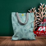 Geanta Handmade Tote Basic, Plante la Amurg, Multicolor, 43x37 cm fotografia produsului View 4 S