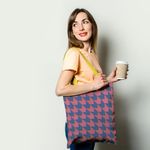 Geanta Handmade Tote Basic, Cubism, Multicolor, 43x37 cm fotografia produsului View 2 S