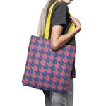 Geanta Handmade Tote Basic, Cubism, Multicolor, 43x37 cm fotografia produsului View 5 S