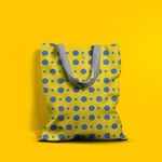 Geanta Handmade Tote Basic, Cercuri Mici si Mari, Multicolor, 43x37 cm fotografia produsului View 6 S