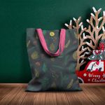 Geanta Handmade Tote Basic, Crengute de Brad, Multicolor, 43x37 cm fotografia produsului View 5 S