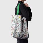 Geanta Handmade Tote Basic, Plante in Zapada, Multicolor, 43x37 cm fotografia produsului View 3 S