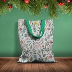 Geanta Handmade Tote Basic, Plante in Zapada, Multicolor, 43x37 cm fotografia produsului View 2 S