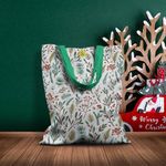 Geanta Handmade Tote Basic, Plante in Zapada, Multicolor, 43x37 cm fotografia produsului View 5 S