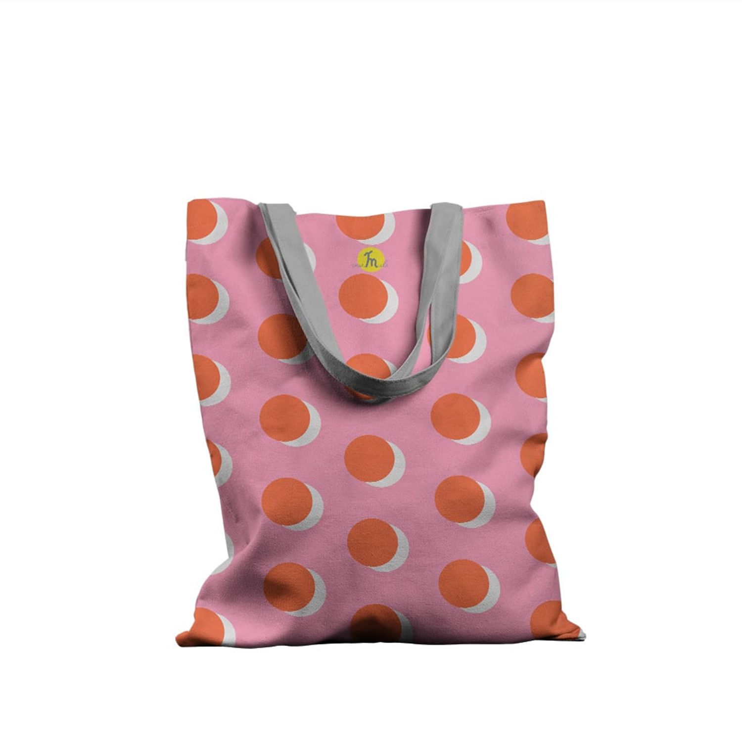 Geanta Handmade Tote Basic, Buline Neserioase, Multicolor, 43x37 cm fotografia produsului