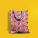 Geanta Handmade Tote Basic, Buline Neserioase, Multicolor, 43x37 cm fotografia produsului View 4 S