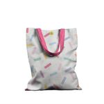 Geanta Handmade Tote Basic, Abstract Confetti, Multicolor, 43x37 cm fotografia produsului
