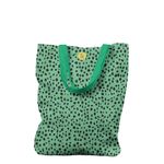 Geanta Handmade Tote Liner Captusit, Mulewear, Animal Print Coral, Multicolor, 45x37 cm fotografia produsului