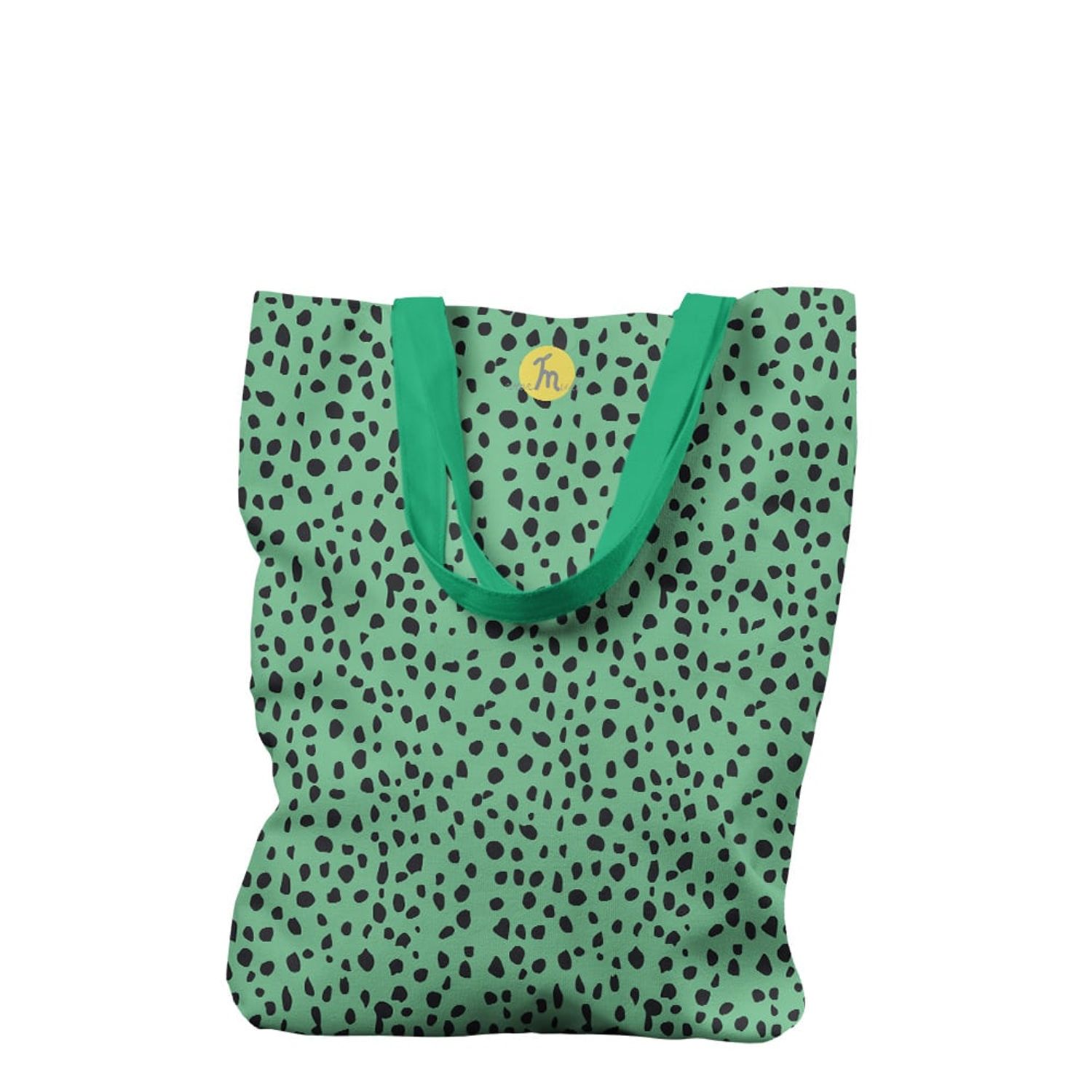 Geanta Handmade Tote Liner Captusit, Mulewear, Animal Print Coral, Multicolor, 45x37 cm fotografia produsului