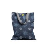 Geanta Handmade Tote Basic, Fulgi de Nea, Multicolor, 43x37 cm fotografia produsului