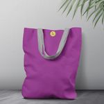 Geanta Handmade Tote Liner Captusit, Mulewear, Violet Aprins, 45x37 cm fotografia produsului View 5 S