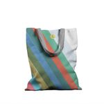 Geanta Handmade, Tote Bag Basic Original Mulewear, Abstract Avalansa de Culori, Color Avalanche, Multicolor, 43x37 cm fotografia produsului