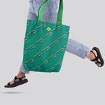 Geanta Handmade Tote Liner cu Captuseala, Acadea de Craciun, Multicolor, 43x37 cm fotografia produsului View 6 S