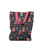 Geanta Handmade Tote Liner cu Captuseala, Pisici si Cadouri de Craciun, Multicolor, 43x37 cm fotografia produsului