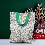 Geanta Handmade Tote Liner cu Captuseala, Plante in Zapada, Multicolor, 45x37 cm fotografia produsului View 2 S