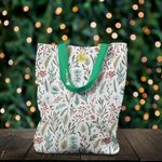 Geanta Handmade Tote Liner cu Captuseala, Plante in Zapada, Multicolor, 45x37 cm fotografia produsului View 3 S