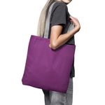 Geanta Handmade Tote Basic, Mulewear, Violet Intens, 43x37 cm fotografia produsului View 4 S