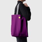 Geanta Handmade Tote Basic, Mulewear, Violet Intens, 43x37 cm fotografia produsului View 6 S