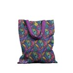 Geanta Handmade Tote Basic, Botanic Plante Culori de Toamna, Multicolor, 43x37 cm fotografia produsului