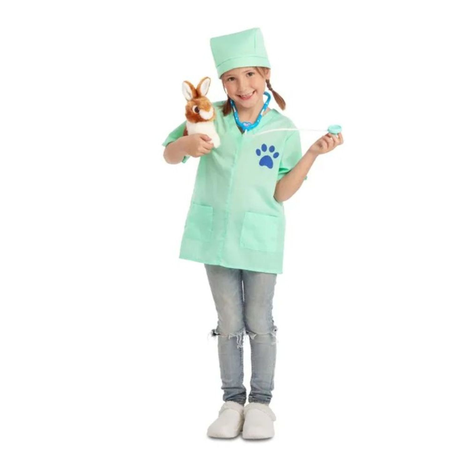 Costum Medic Veterinar cu accesorii pentru copii 116-128 cm 5-7 ani fotografia produsului View 4 L