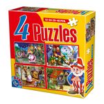 Set 4 puzzle-uri Basme de 12, 24, 35 și 48 piese fotografia produsului
