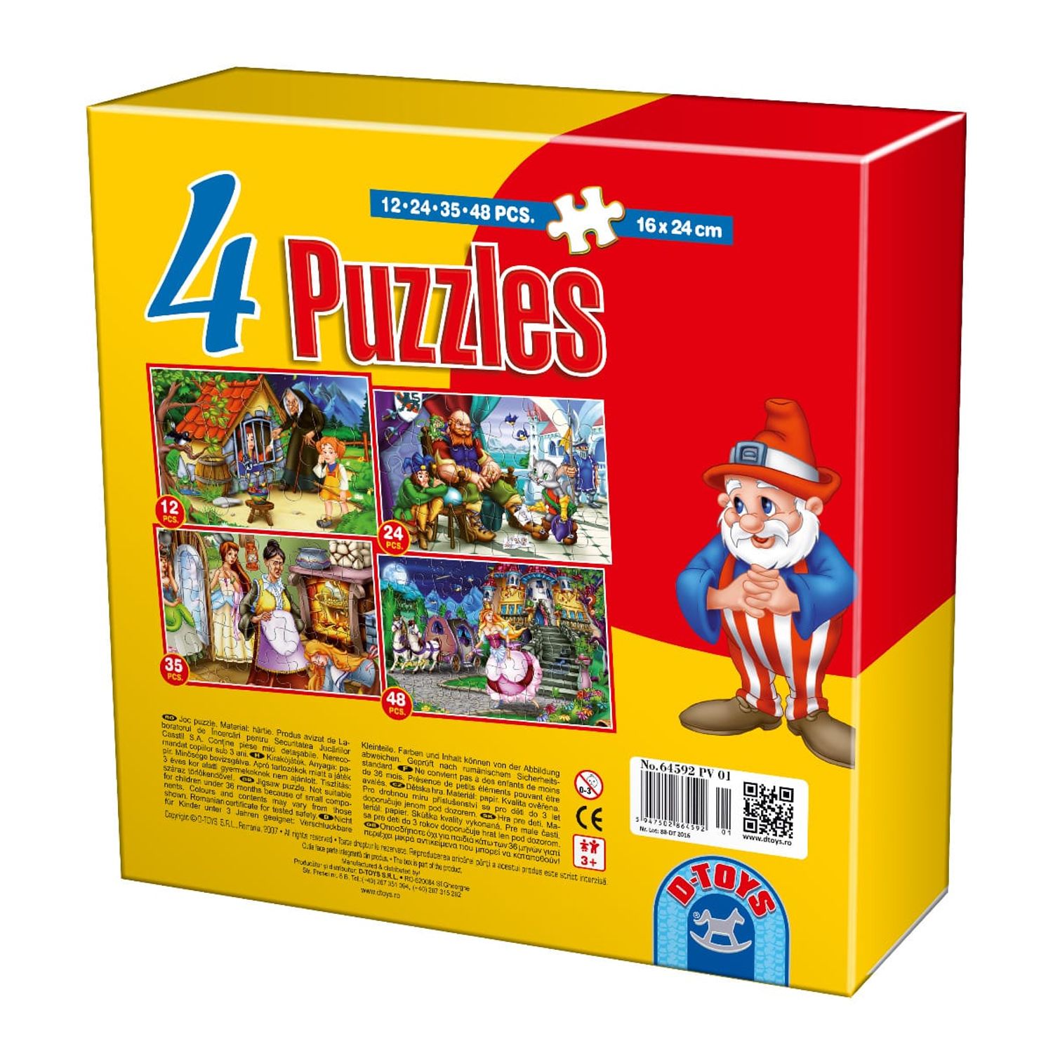 Set 4 puzzle-uri Basme de 12, 24, 35 și 48 piese fotografia produsului View 2 L