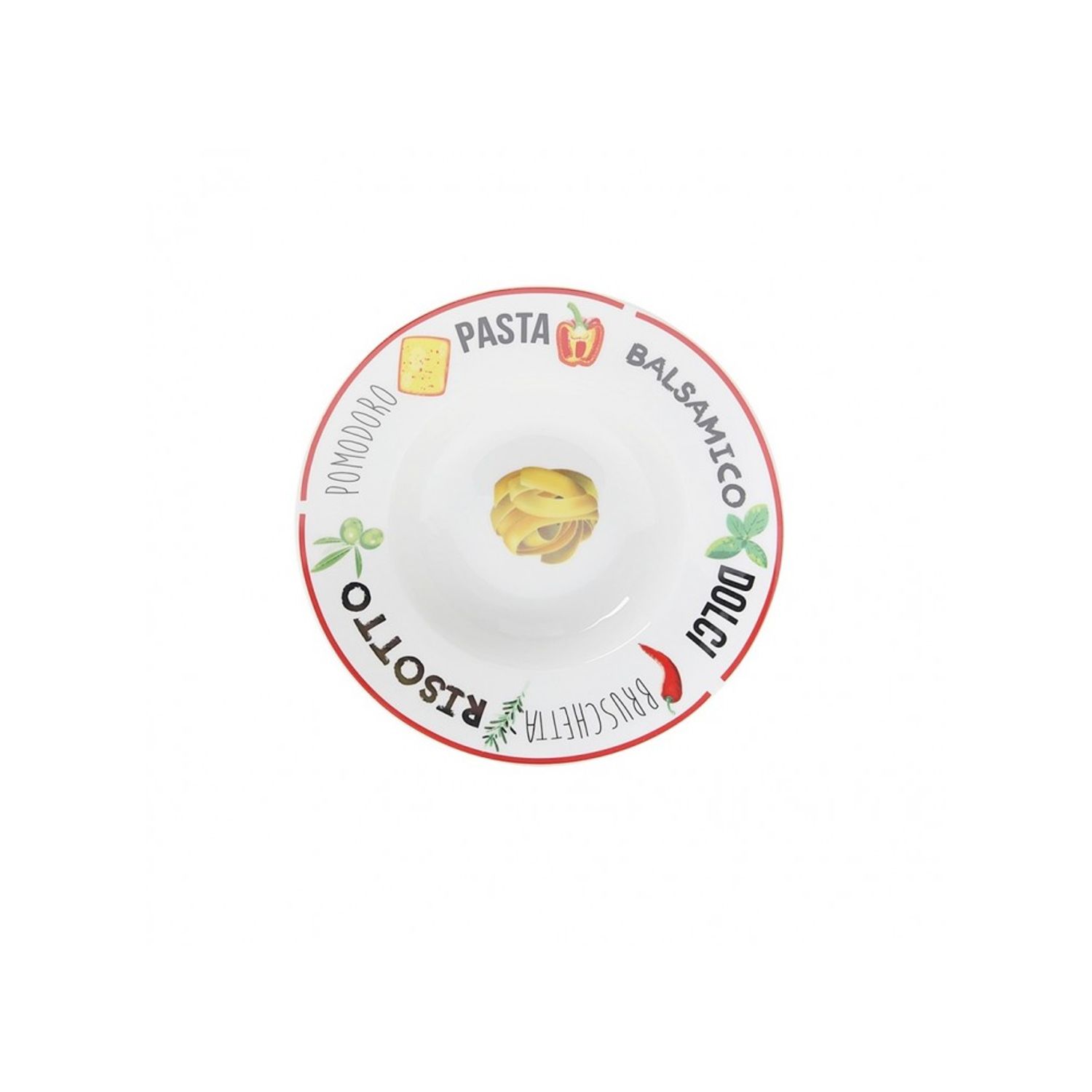 Farfurie pentru Paste Parma, portelan, 25 cm fotografia produsului