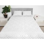 Perna 50x70 Somnart Belina, microfibra, lavabile la masina, vidata, Alb fotografia produsului View 4 S