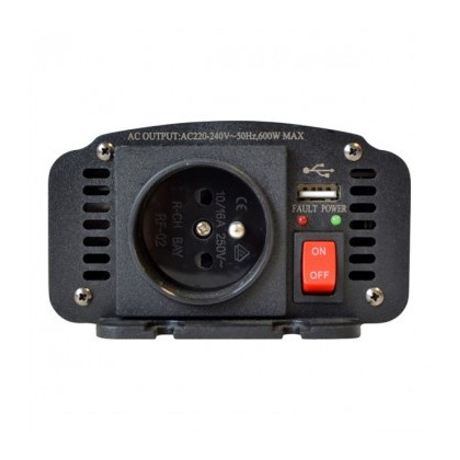 Invertor 12v 220v 600W Priza + USB fotografia produsului View 6 L