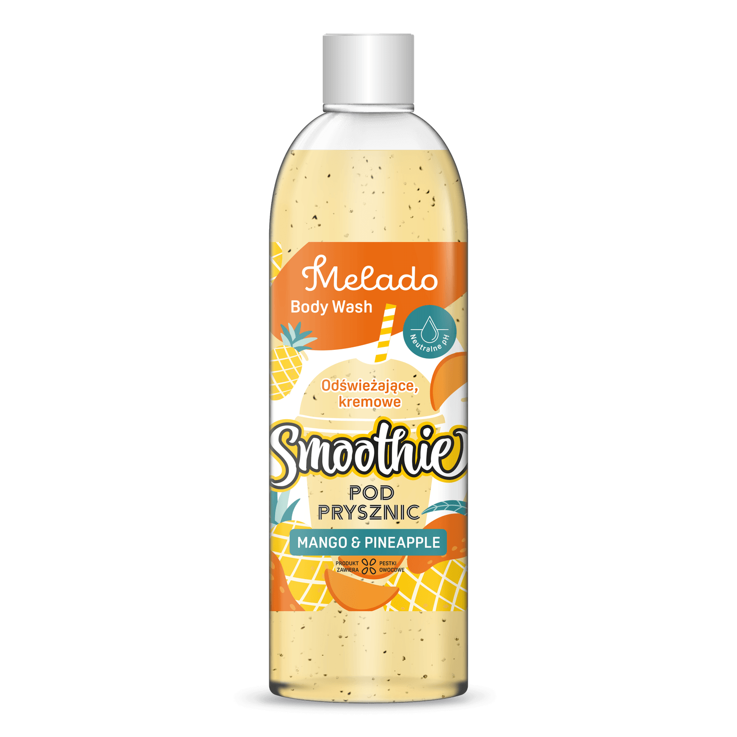 MELADO - Gel de dus Smoothie - Mango si ananas, 500ml fotografia produsului