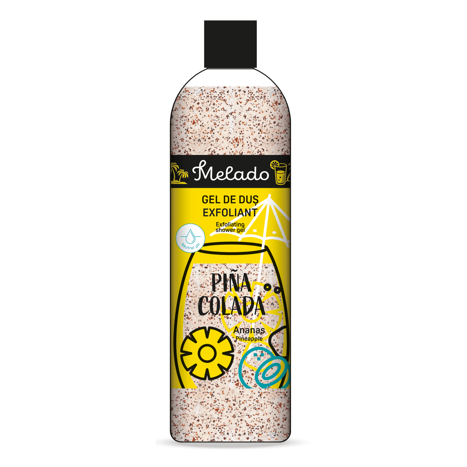 MELADO - Gel de dus exfoliant PINA COLADA - ananas, 500ml fotografia produsului