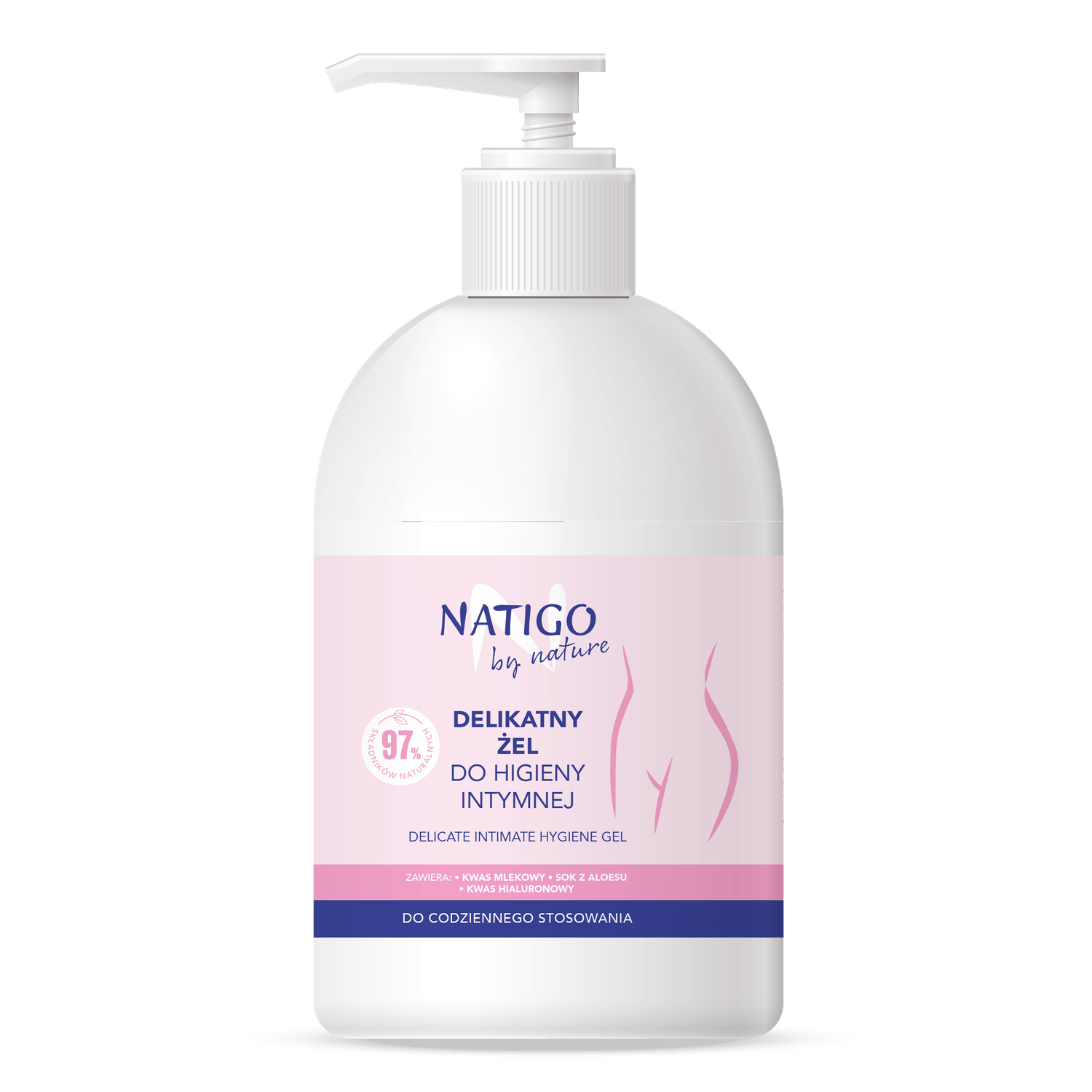 NATIGO BY NATURE - Gel pentru igiena intima - 97% natural ingredients, 500ml fotografia produsului