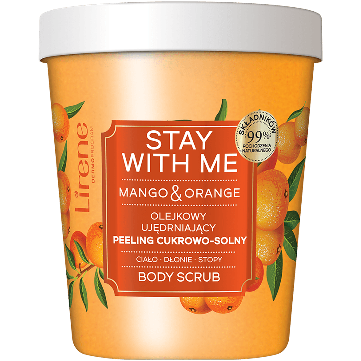 LIRENE - Scrub corporal STAY WITH ME mango & orange, 200g fotografia produsului