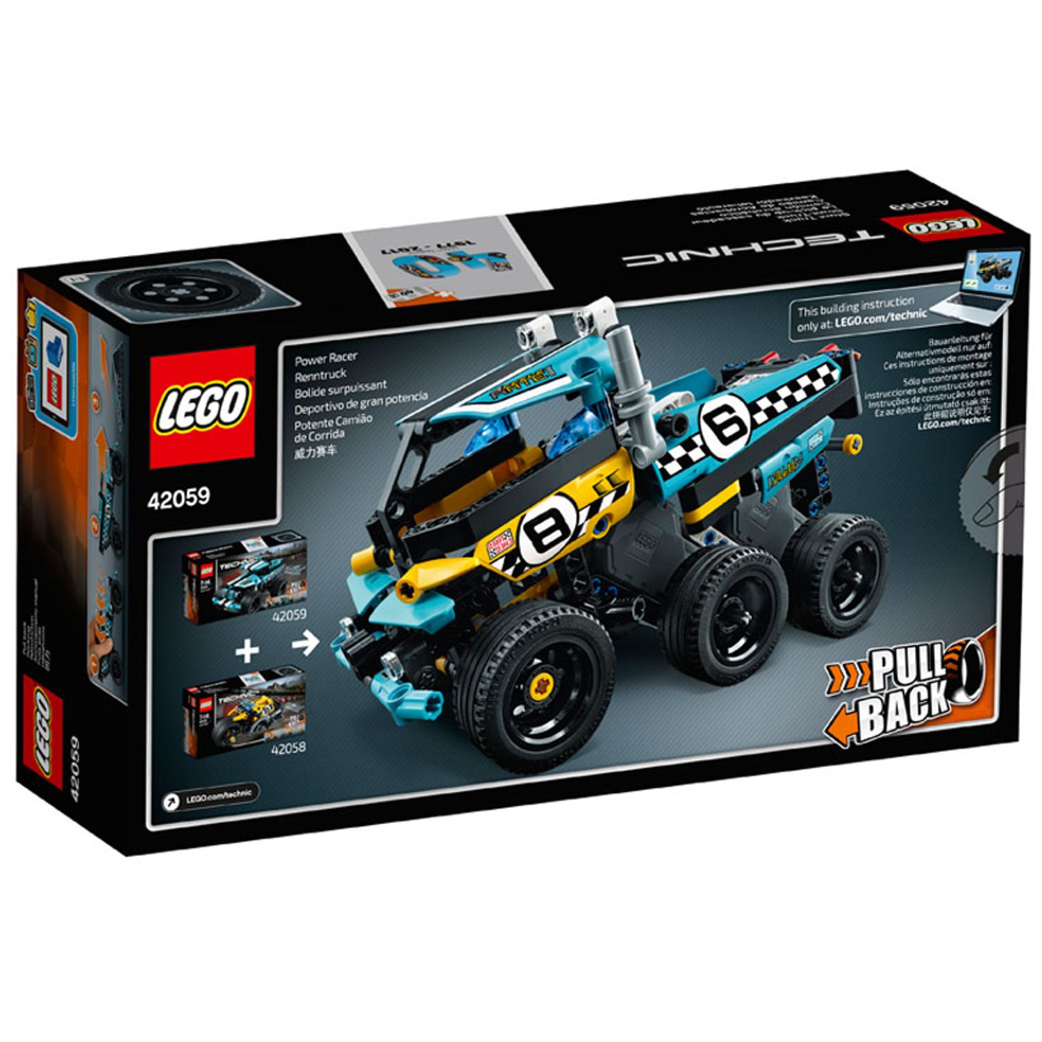 LEGO Technic - Camion de cascadorie (42059), 142 piese fotografia produsului View 3 L