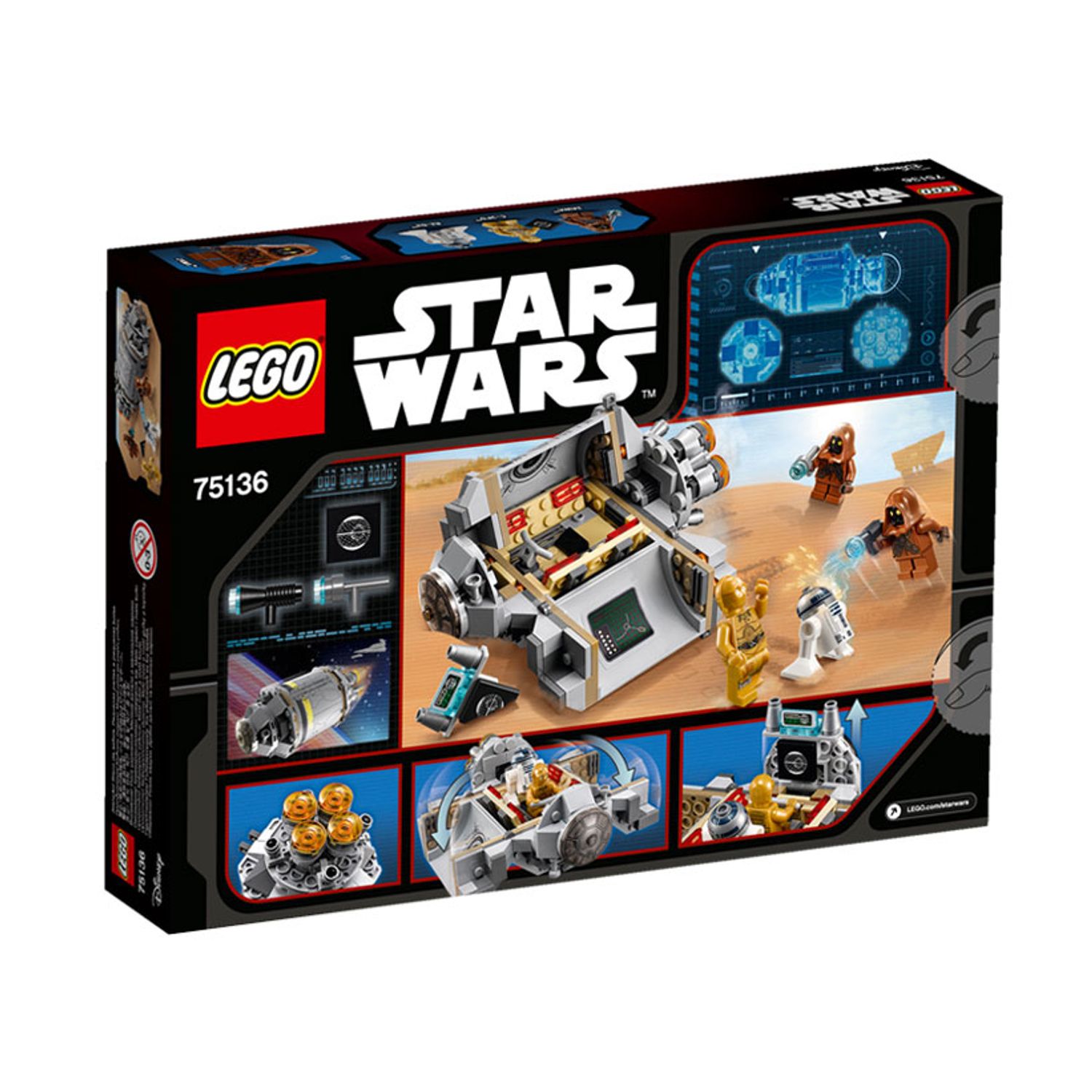 LEGO Star Wars - Capsula de salvare Droid (75136), 197 piese fotografia produsului View 2 L