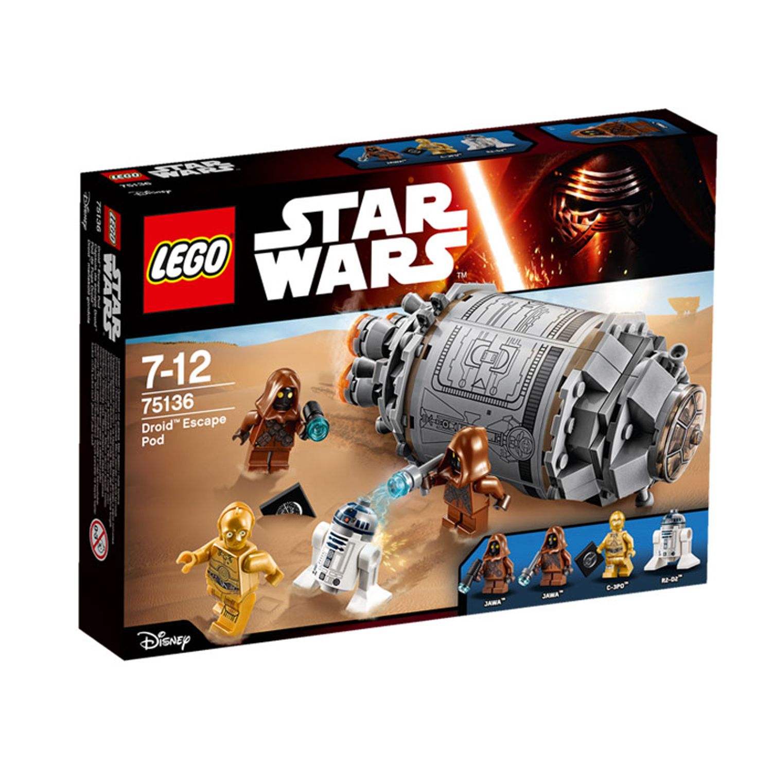 LEGO Star Wars - Capsula de salvare Droid (75136), 197 piese fotografia produsului