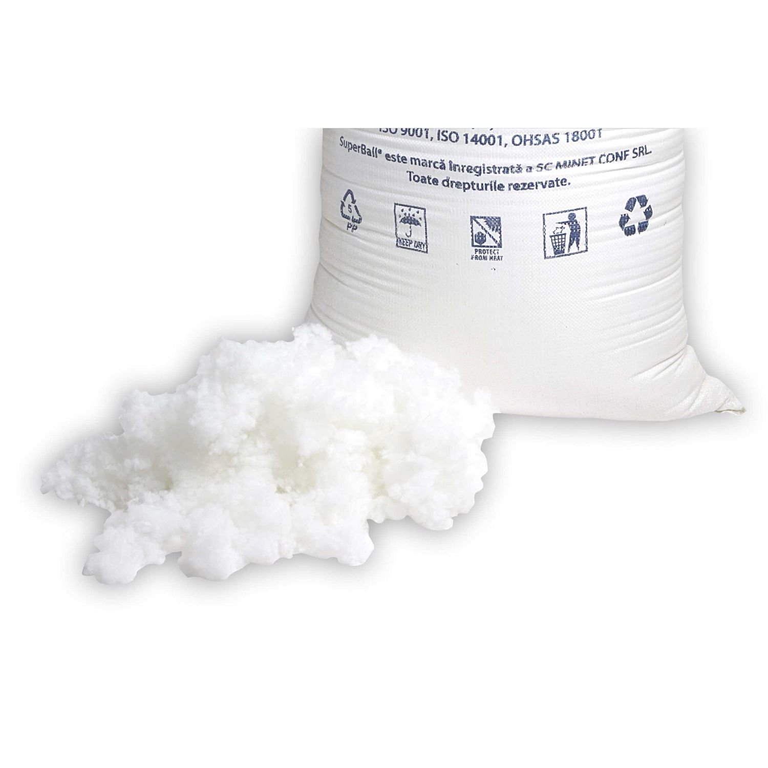 Umplutura siliconizata pentru perne, greutate neta 17 kg/sac fotografia produsului View 2 L