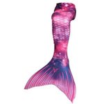 Costum de baie Model Sirena, Visiniu/Albastru, 130 cm fotografia produsului
