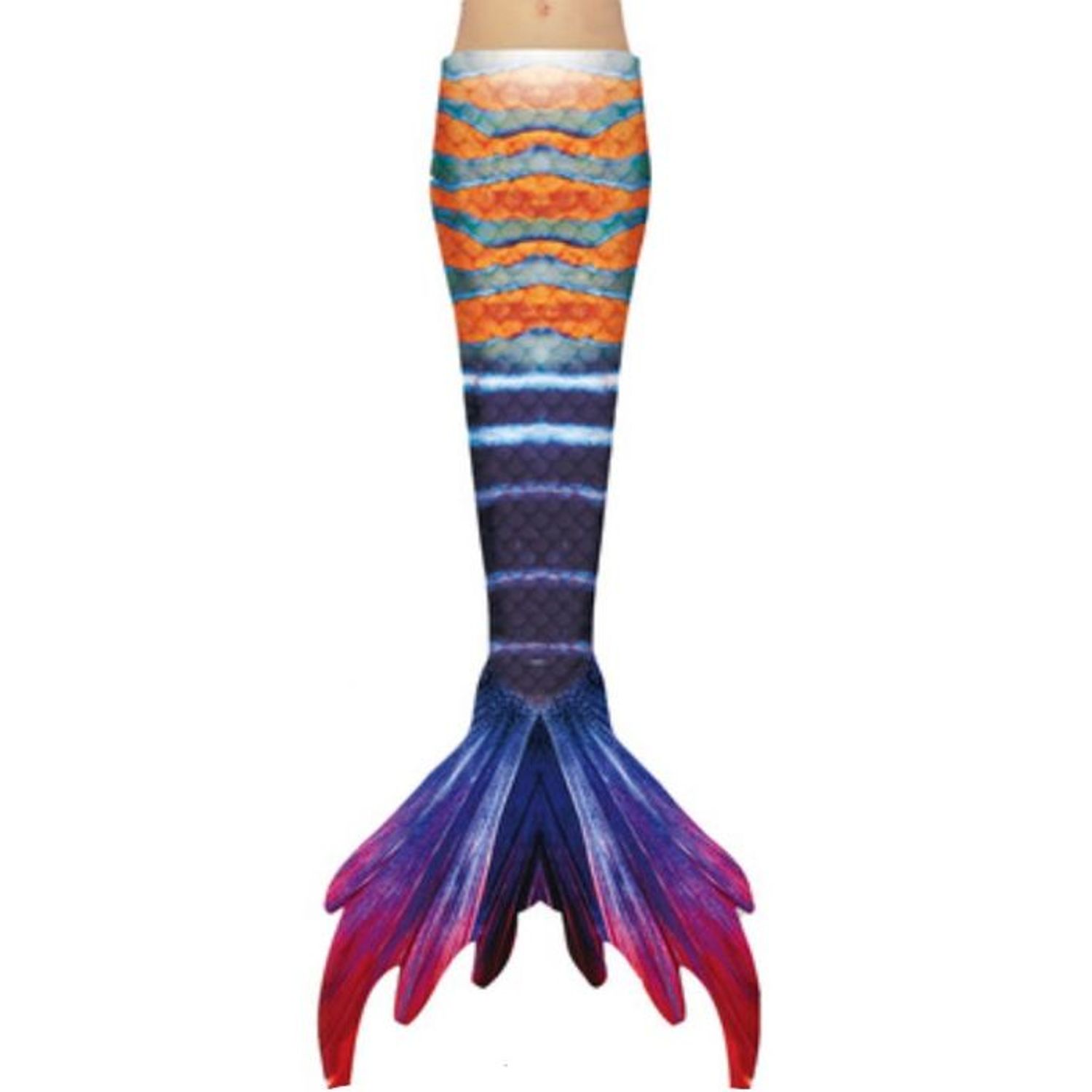 Costum de baie  Sirena, Bleu, Orange, 150 cm fotografia produsului