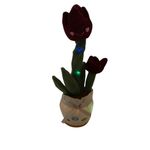 Jucarie Interactiva, Cactus  Dansator THK, Lalea, USB,120 melodii, luminite, 32cm, Bordo fotografia produsului View 2 S