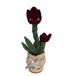 Jucarie Interactiva, Cactus  Dansator THK, Lalea, USB,120 melodii, luminite, 32cm, Bordo fotografia produsului View 5 S