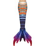 Costum de baie Sirena, Bleu, Orange, 130 cm fotografia produsului