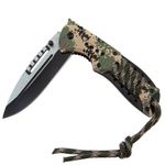 Briceag de vanatoare IdeallStore&reg;, Only Comando, otel inoxidabil, 21 cm, verde fotografia produsului