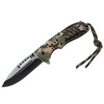 Briceag de vanatoare IdeallStore&reg;, Only Comando, otel inoxidabil, 21 cm, verde fotografia produsului View 2 S