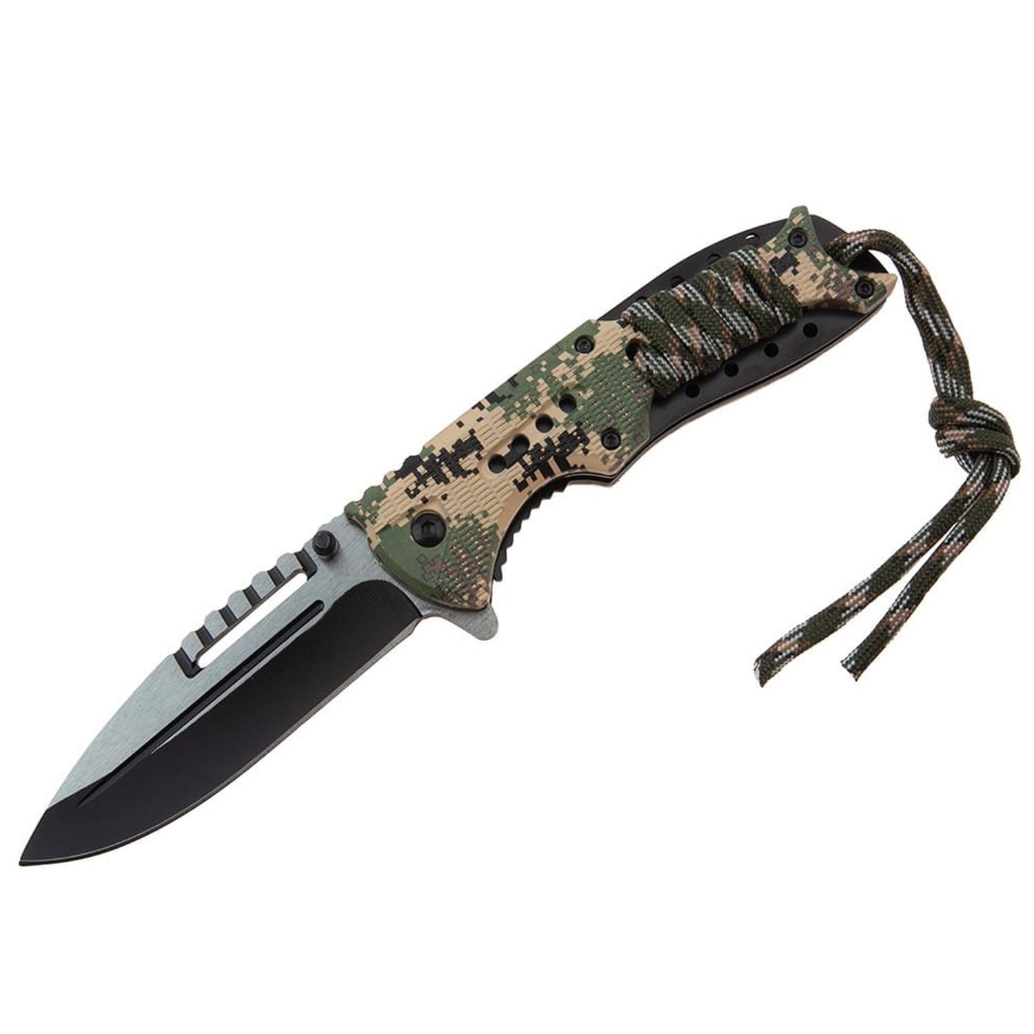 Briceag de vanatoare IdeallStore&reg;, Only Comando, otel inoxidabil, 21 cm, verde fotografia produsului View 2 L