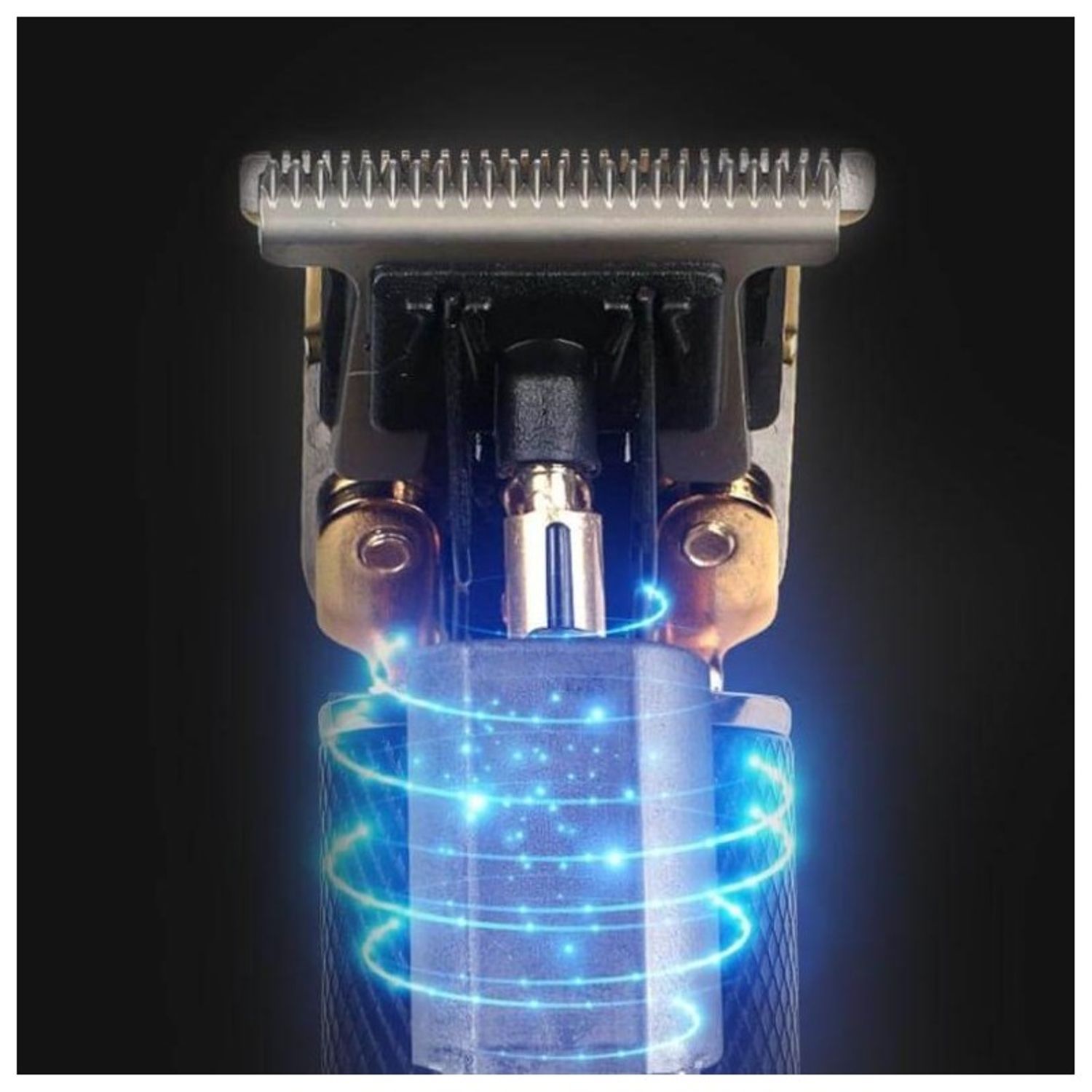 Aparat de tuns IdeallStore®, Clipper Madness, contur, tuns, barba, full metalic, 3 capete, 16 cm, negru fotografia produsului View 6 L